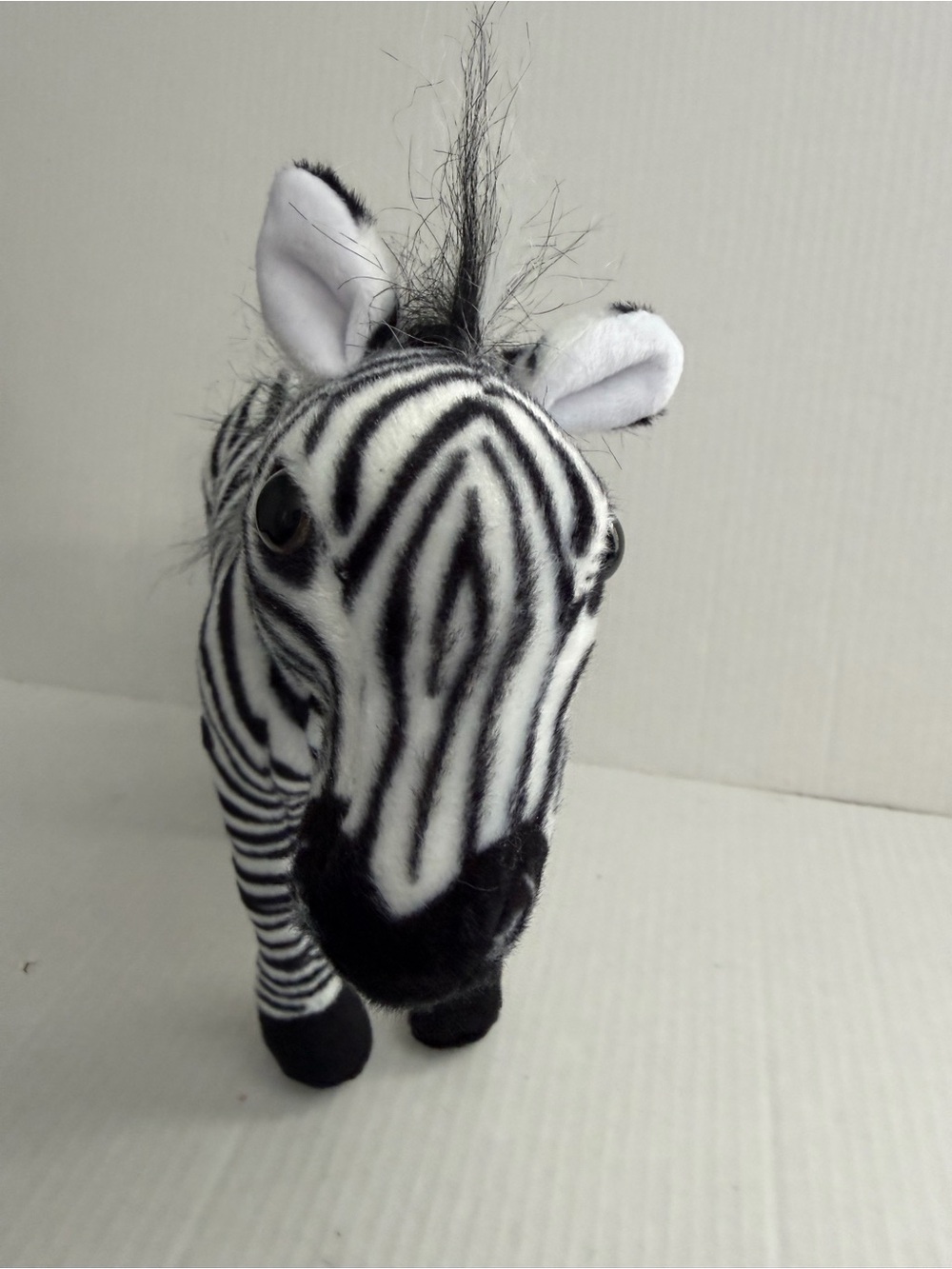 Tigerhart Zebenjo the Zebra Standing Black & White Zebra Plush - Picture 2 of 6